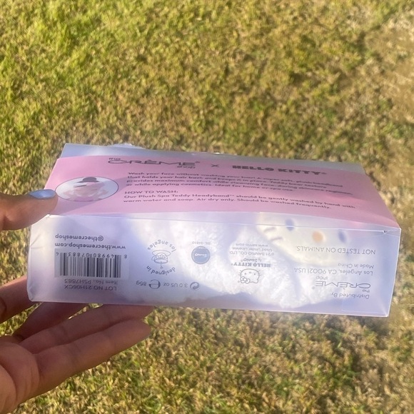 Hello kitty pink and white plush headband , NWT - Picture 5 of 8